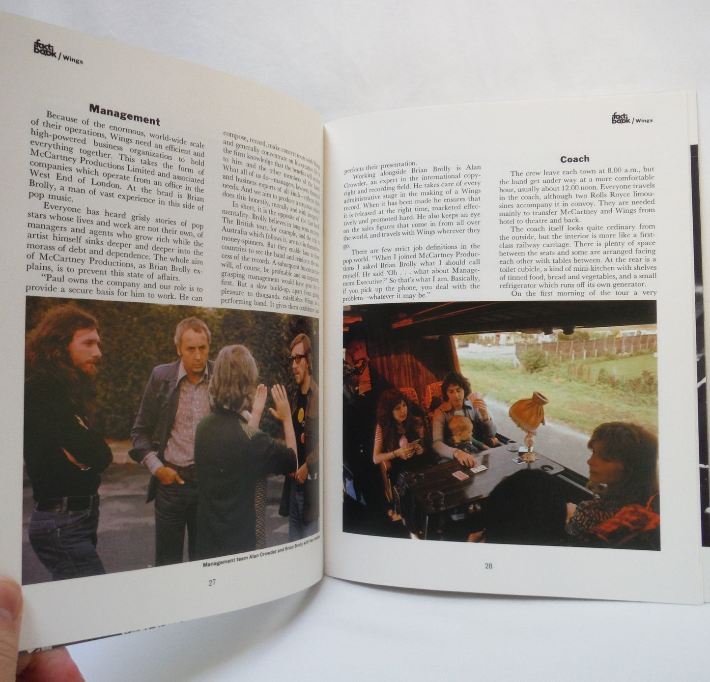THE FACTS ABOUT A POP GROUP, Featuring WINGS, Introduced by Paul McCartney and Written by David Gelly (1976 1st Ed.)