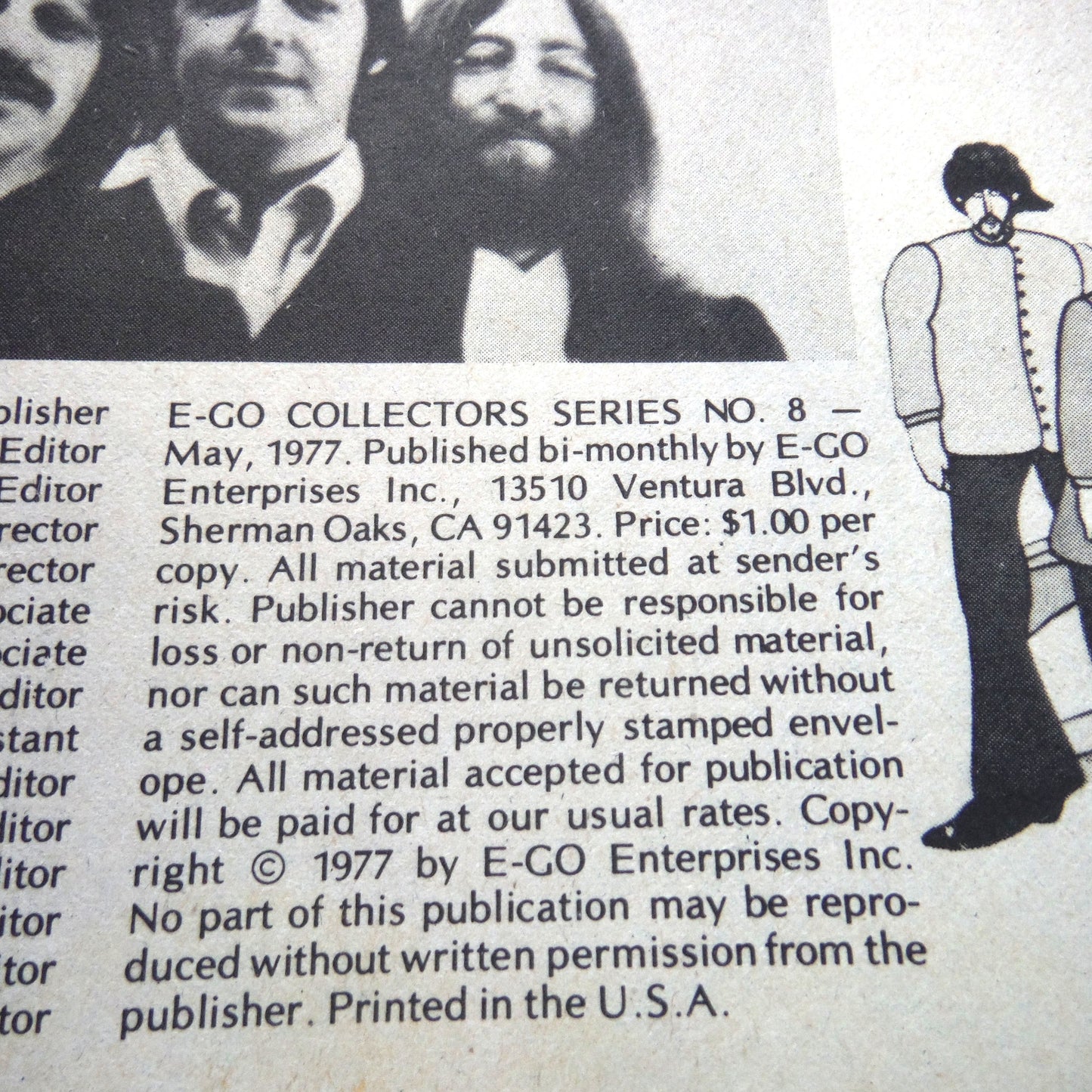 THE BEATLES ARE COMING AGAIN, Their Music, Lives and More! By E-GO COLLECTORS SERIES Magazine No. 8 (1977 1st Ed.)