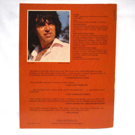 HERMAN, THE SECOND TREASURY, by Jim Unger (1980 1st Ed.)