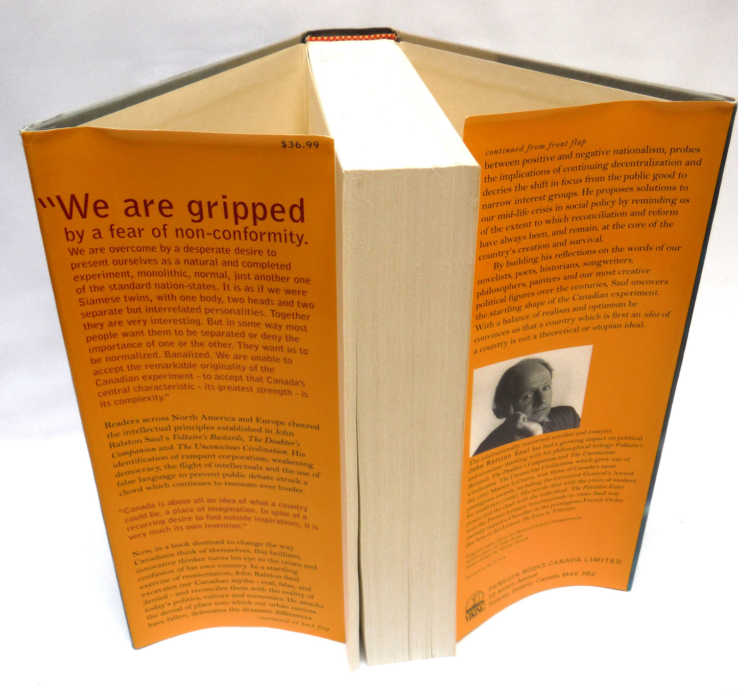 REFLECTIONS OF A SIAMESE TWIN, Canada at the End of The Twentieth Century, by John Ralston Saul (1st Ed. SIGNED)