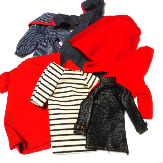 MADDIE MOD ASSORTED CLOTHING For any 11.5-inch Tall Barbie Doll: LOT E, FASHION COATS.