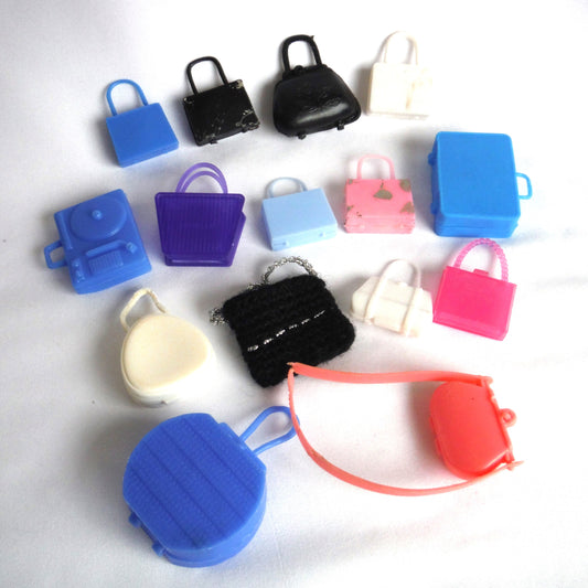 MADDIE MOD ACCESSORIES PACKAGE, For any 11.5-inch Tall Barbie Doll: LOT 2, FIFTEEN VARIOUS PIECES: such as LUGGAGE, PURSES, OR HANDBAGS.