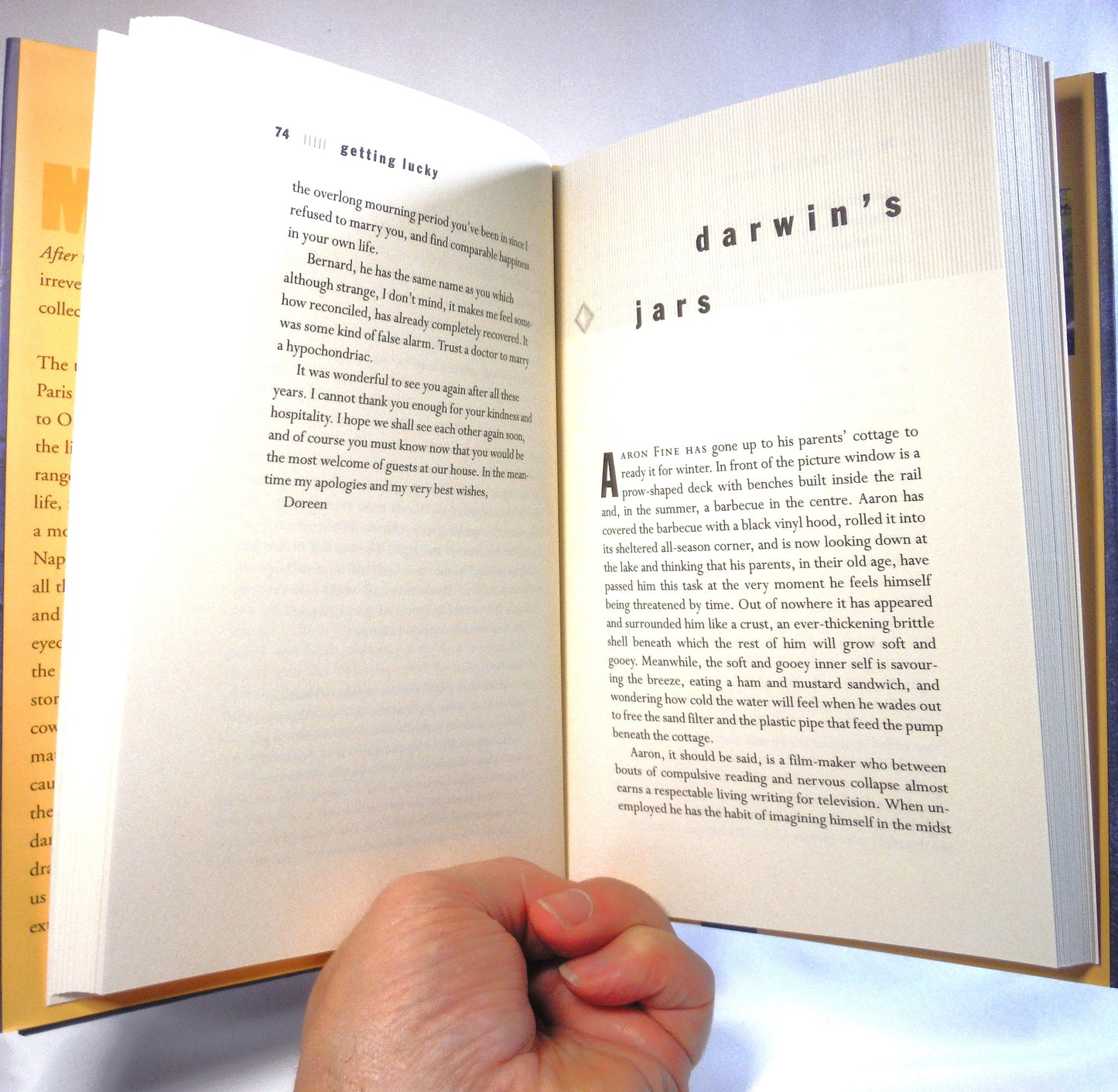 GETTING LUCKY, The Short Story Collection by Matt Cohen (2000 1st Ed.)
