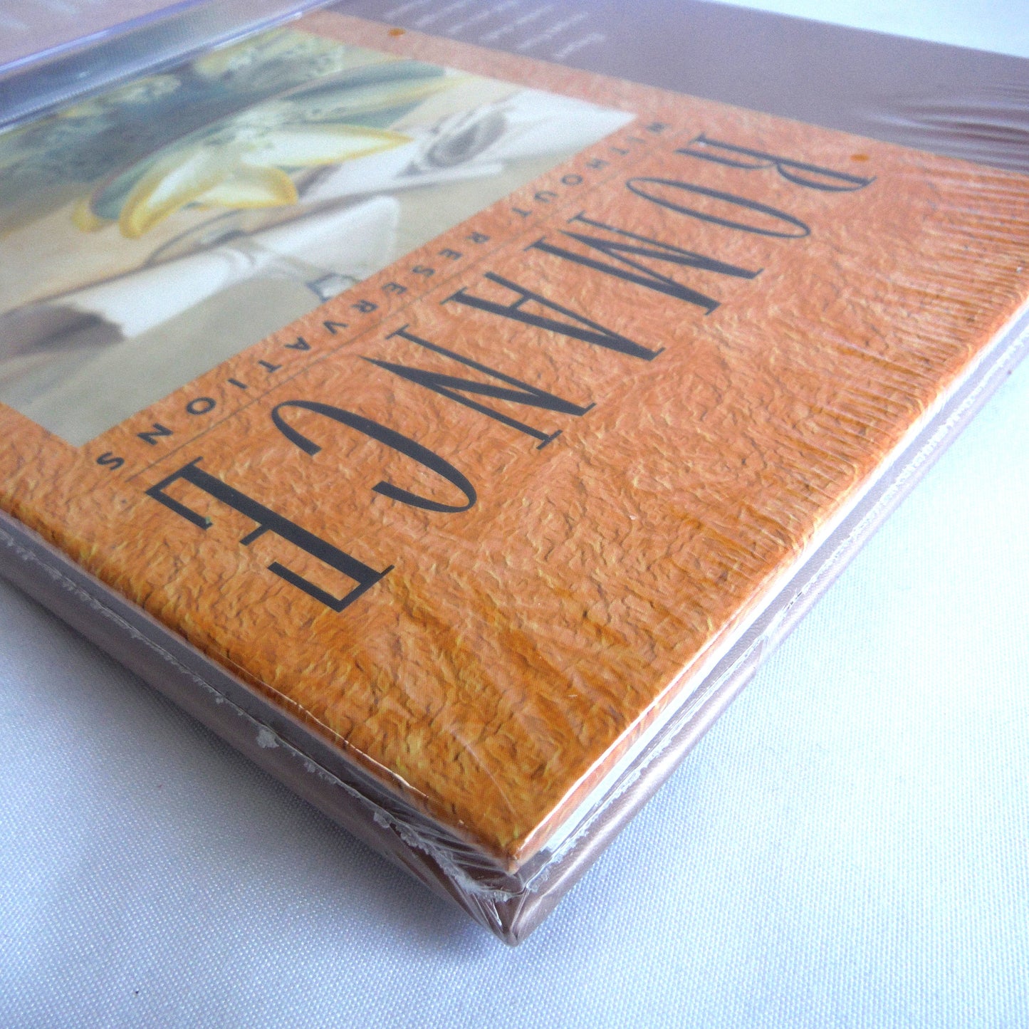 ROMANCE WITHOUT RESERVATION, Elegant Recipes from Master Chefs That You Can Make Right at Home! BRAND-NEW OLD-STOCK BOOK & MUSIC CD COMBO (1998 1st Ed.)