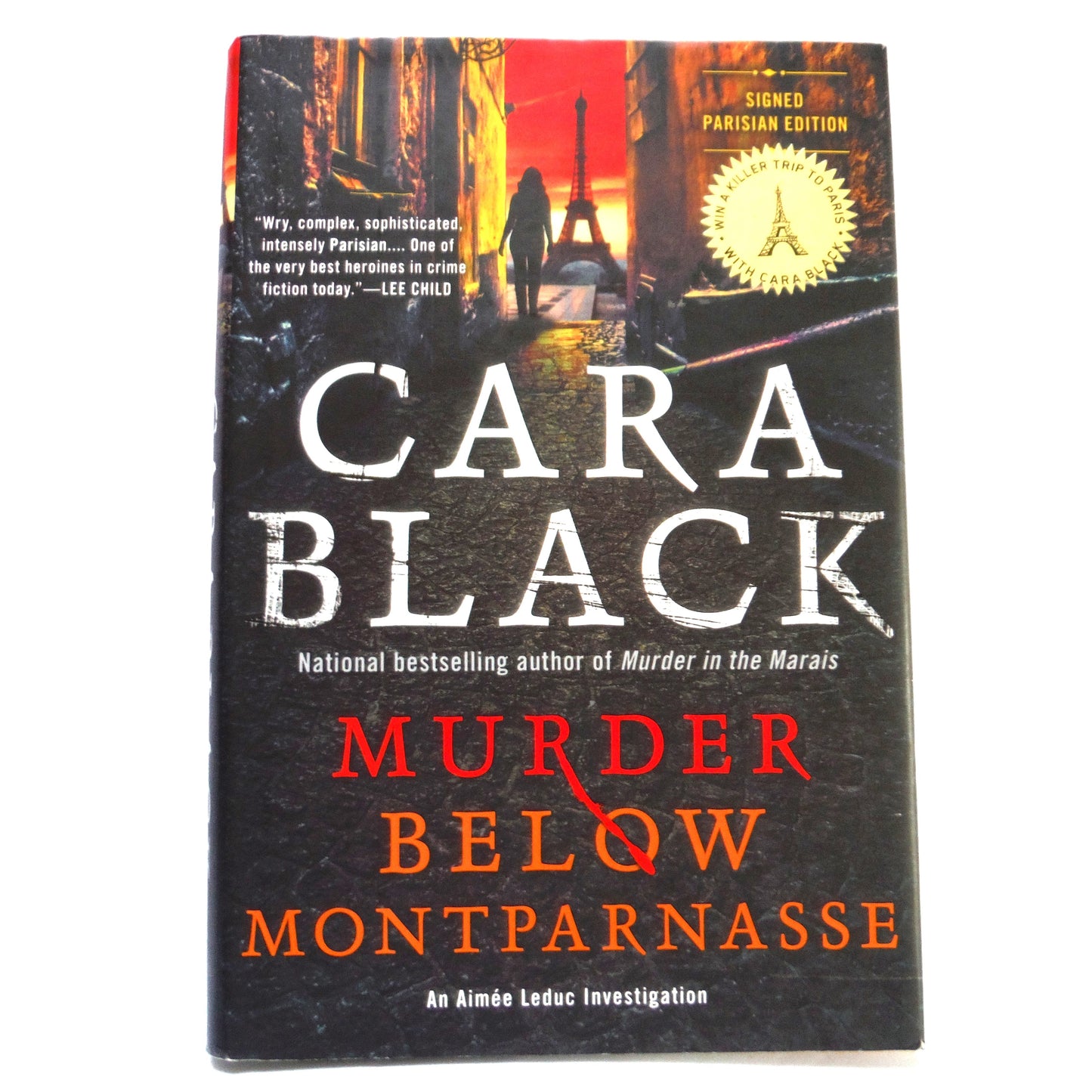 MURDER BELOW MONTPARNASSE, An Aimee Leduc Investigation by Cara Black (1st Ed. SIGNED)