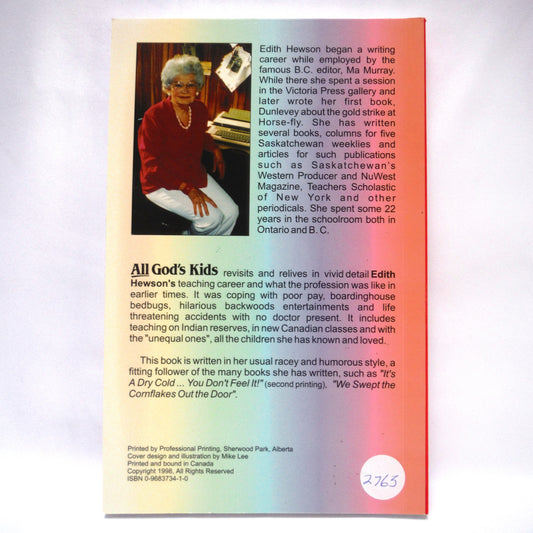ALL GOD'S KIDS, An Autobiography by Edith Hewson (1st Ed. SIGNED)