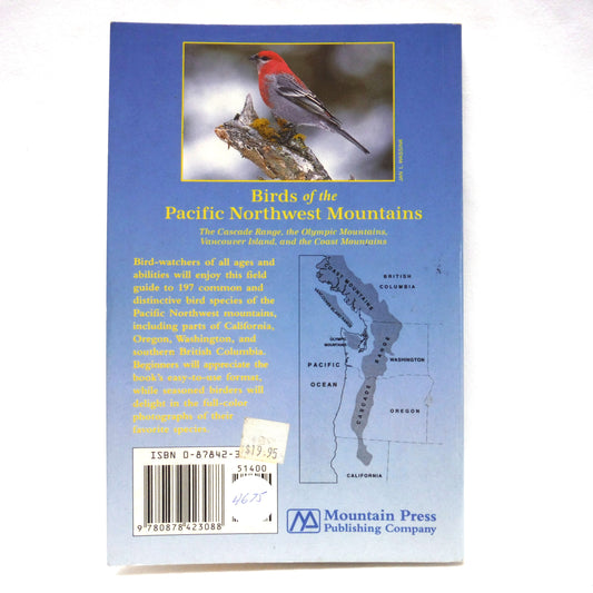 BIRDS OF THE PACIFIC NORTHWEST MOUNTAINS, by Jan l. Wassink (1996 1st Ed.)