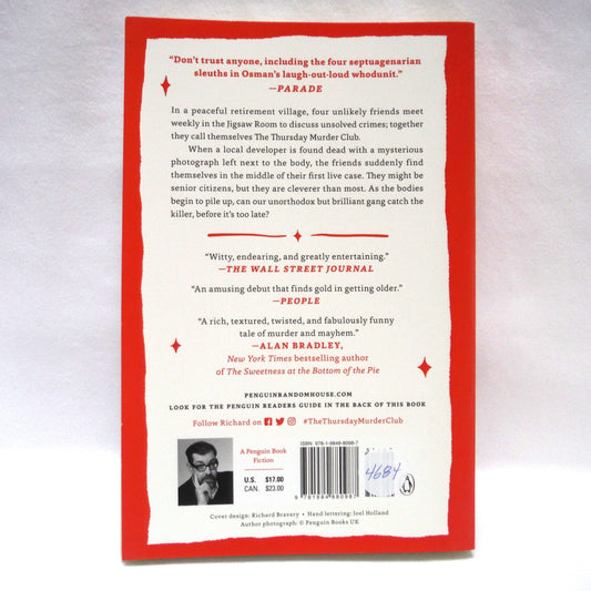 THE THURSDAY MURDER CLUB, A Novel by Richard Osman (2020 1st Ed.)