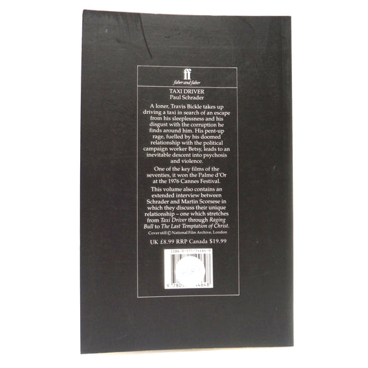 TAXI DRIVER, The Screenplay by Paul Schrader (1990 1st Ed.)