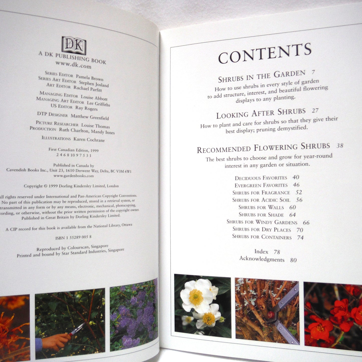 FLOWERING SHRUBS, Cavendish Gardens Canadian Practical Guides, by Charles Chesshire (1999 1st Ed.)
