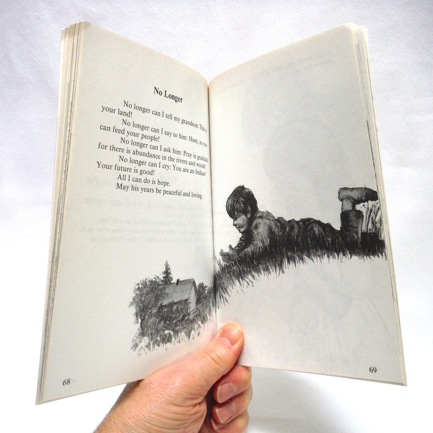 MY SPIRIT SOARS, by Chief Dan George, with Drawings by Helmut Hirnschall (1994 1st Ed.)