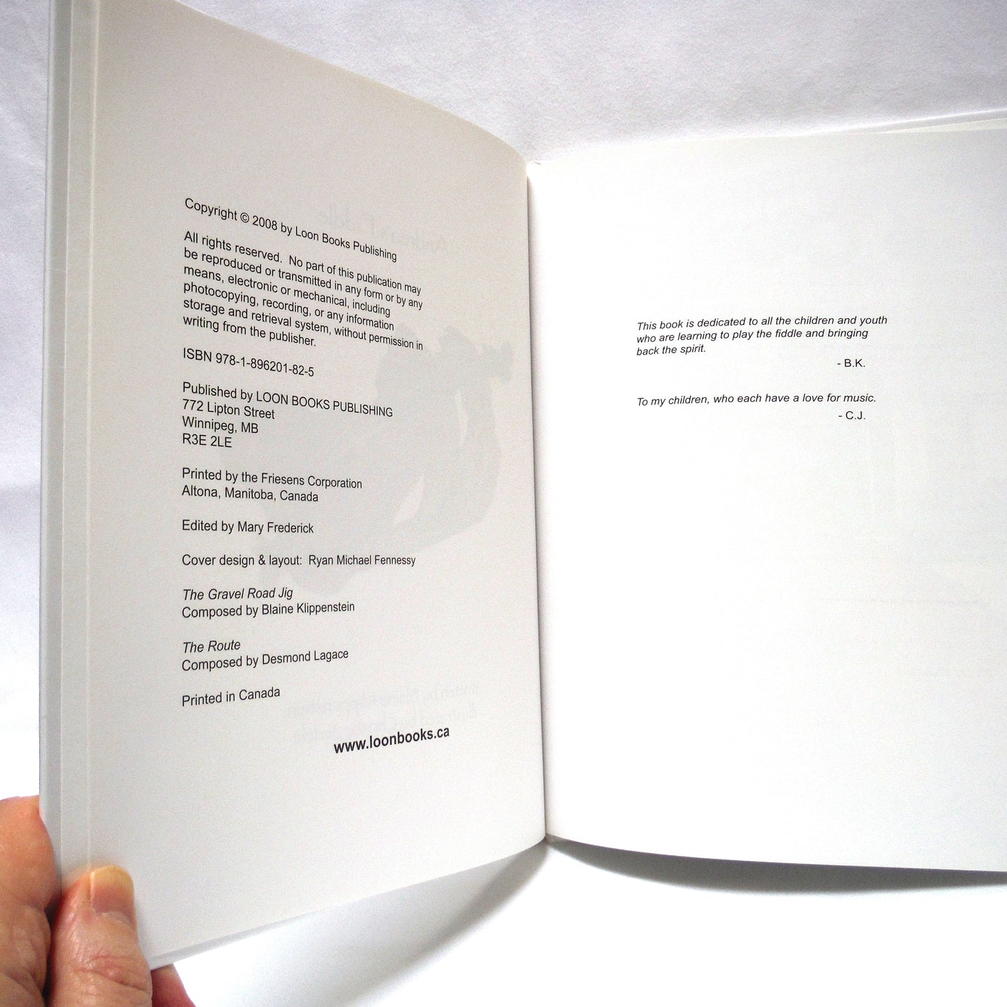 ANDREA'S FIDDLE, A Young Reader Story, by Blaine Klippenstein, Illustrated by Christie Jedele (2008 1st Ed.)
