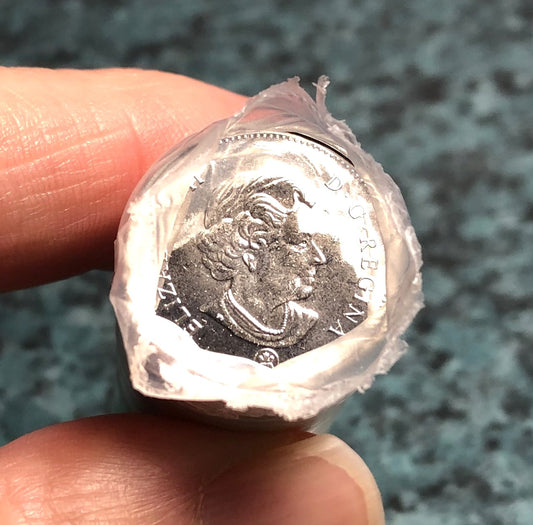 2012 Canadian 5-Cent Nickels, Brand New Uncirculated Full Roll of 40 each