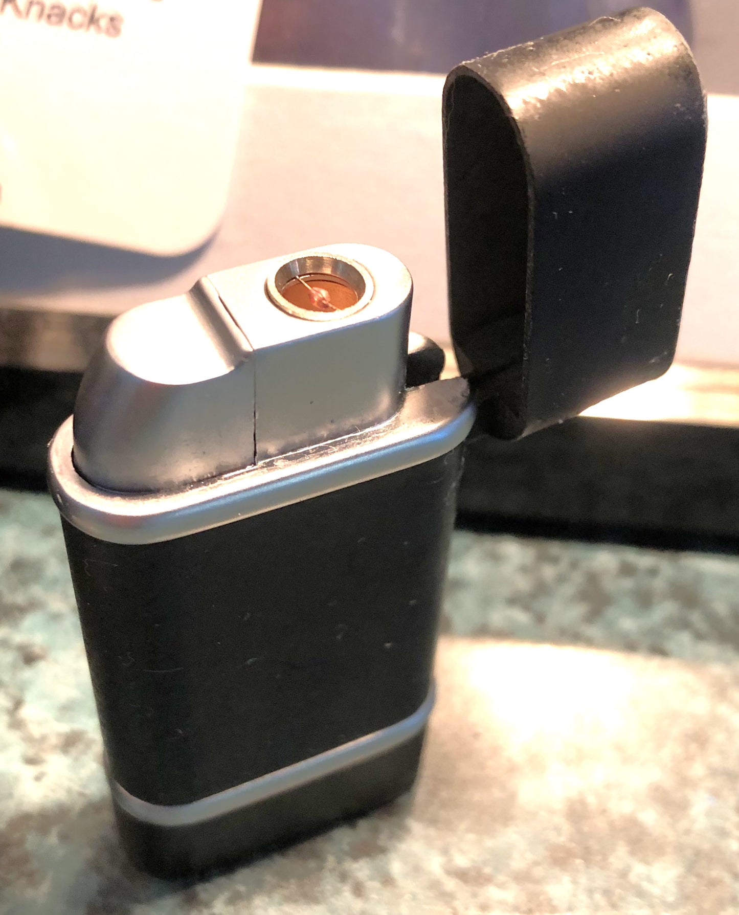 Vintage DAVIDOFF CIGARETTES Portable Silver Lidded Ashtray, with FREE BONUS LIGHTER!