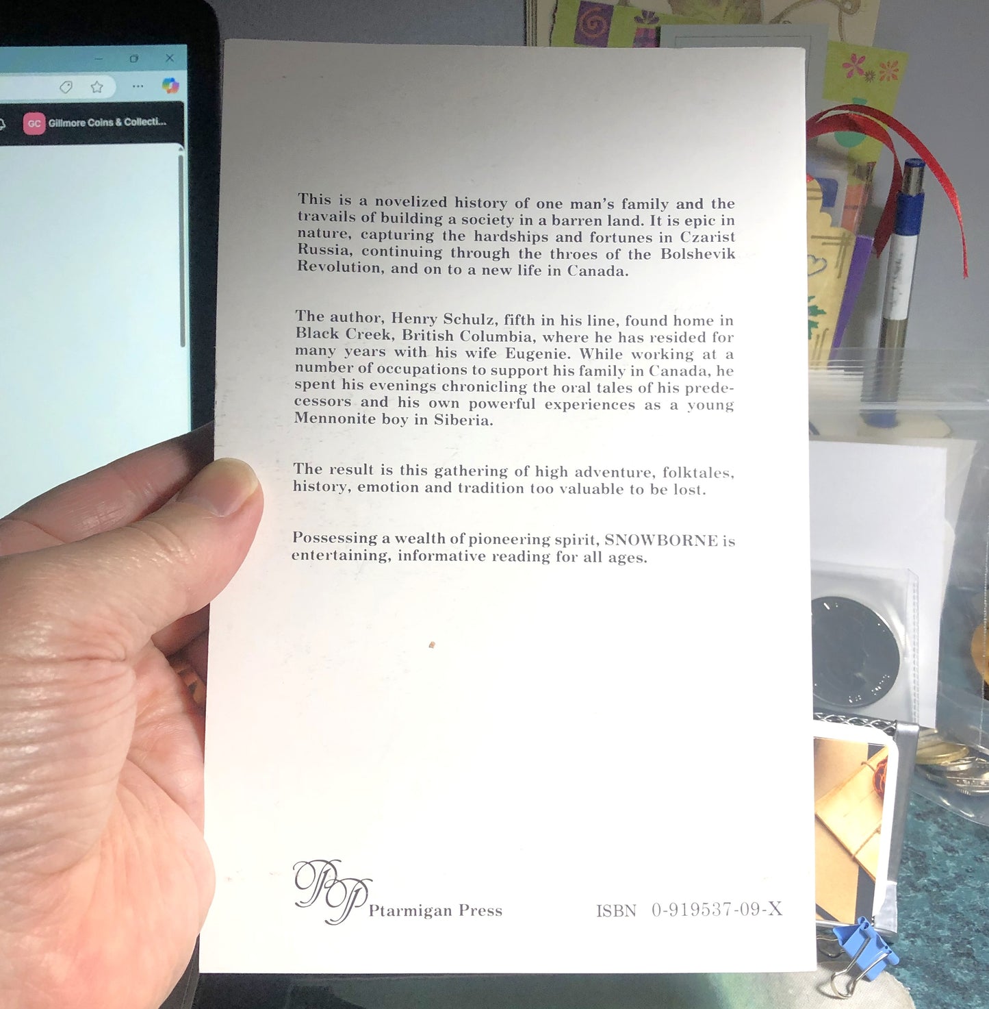 A NEW FRONTIER: The Canadian Chronicles of HENRY SCHULZ (RARE 1st Ed. SIGNED)