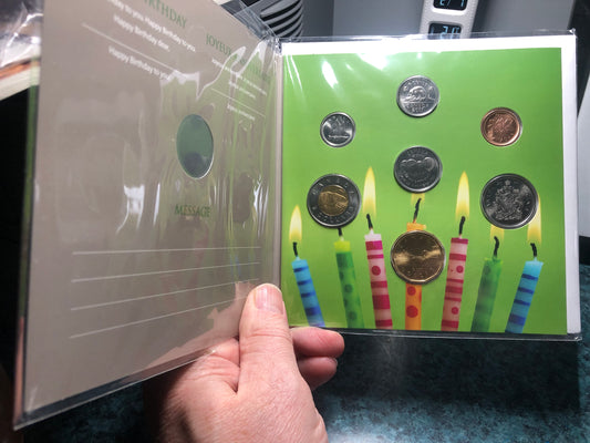 2011 Royal Canadian Mint 7-Coin Gift Set: HAPPY BIRTHDAY! JOYEUX ANNIVERSAIRE!