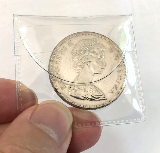 1967 CANADIAN SILVER $1 DOLLAR COIN: 80% Pure Silver