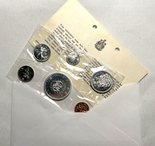 1964 CANADIAN 6-COIN 80% SILVER PROOF SET: 100th Anniversary of the Charlottetown and Quebec City Pre-Confederation Meetings