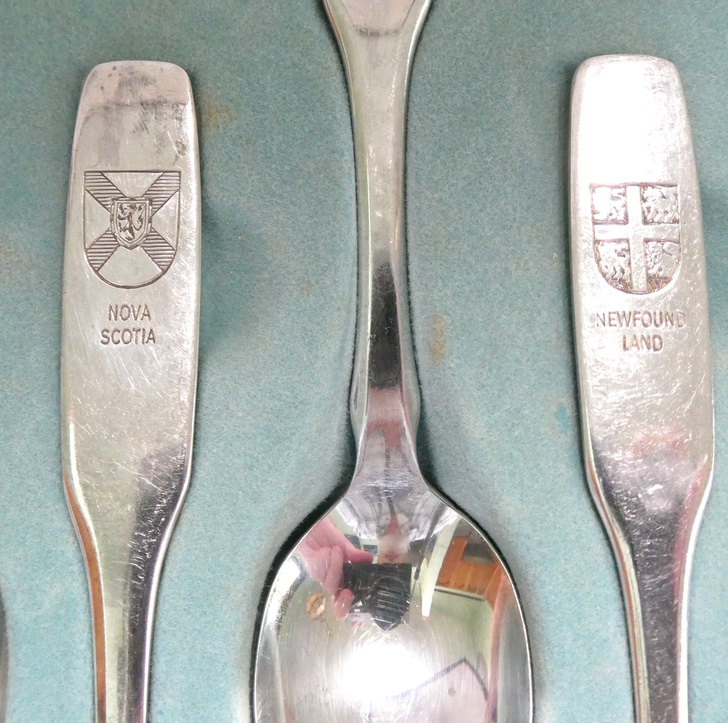EXPO 1867-1967 SET OF 12 SPOONS: Canadian Provinces and Territories PLUS BONUS EXPO SPOON & COA, by Oneida Silversmiths of Canada