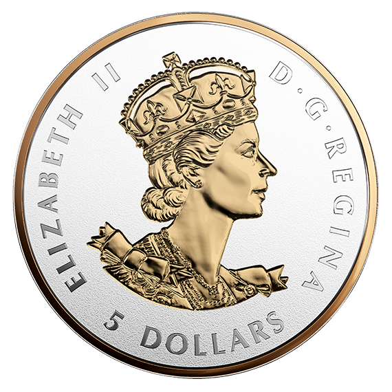 2016 Canadian Maple Leaf 5-COIN 99.99% FINE PURE SILVER Fractional Set: LONGEST REIGNING SOVEREIGN