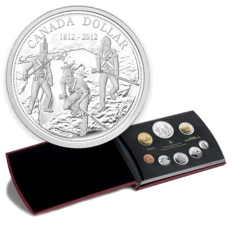 2012 Canadian 8-Coin Double Dollar Silver Proof Set: 200th ANNIVERSARY OF THE WAR OF 1812