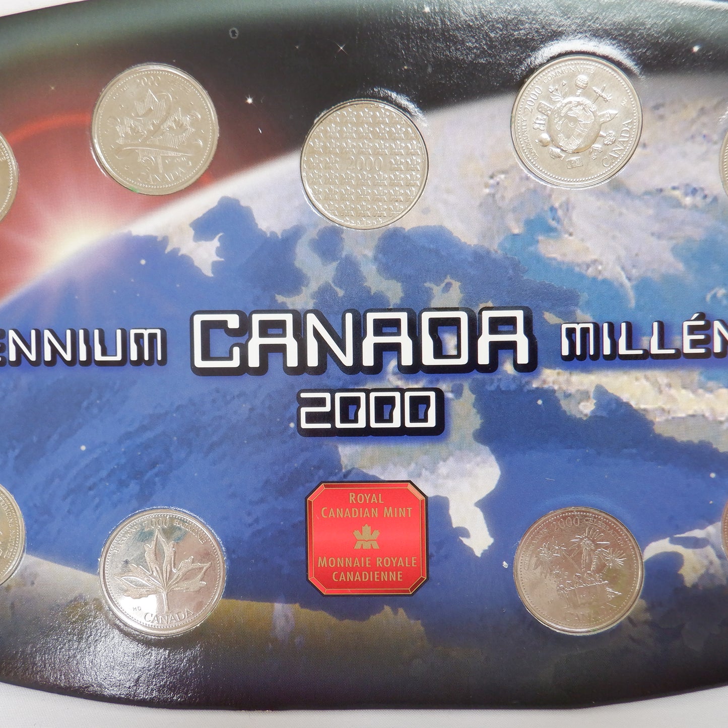 2000 Canada MILLENNIUM 13-Coin 25-Cent Canadian Quarter Display Collection
