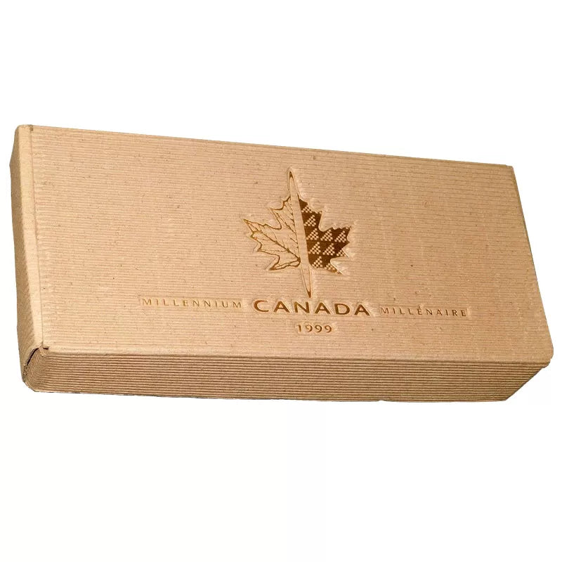 1999 Canadian 25-Cent Millennium Quarter 12-Coin Silver Proof Set