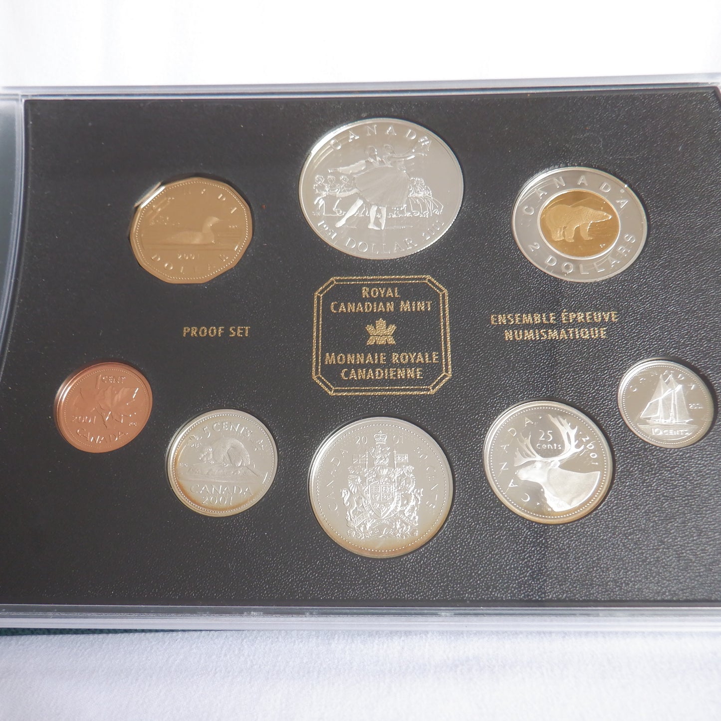 2001 Canadian 8-Coin Silver Proof Double Dollar Set: 50th Anniversary NATIONAL BALLET OF CANADA