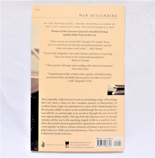 MAN DESCENDING, A Short Story Collection by Guy Vanderhaeghe, 2000