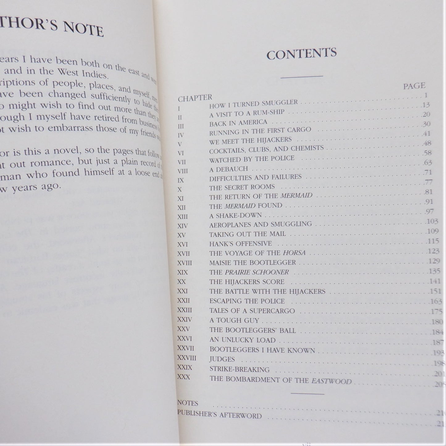 THE CONFESSIONS OF A RUM-RUNNER, True Stories by James Barbican, 2007