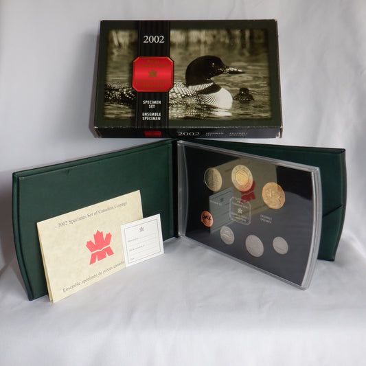 2002 CANADA Royal Canadian Mint 7-Coin Specimen Set: COMMON LOON