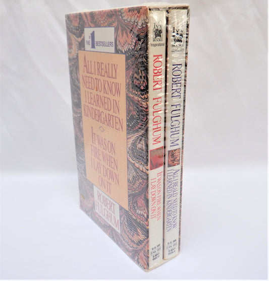 ROBERT FULGHUM, Brand New-Old-Stock Factory-Wrapped 2-Pack of Books in Slip Case! 1989