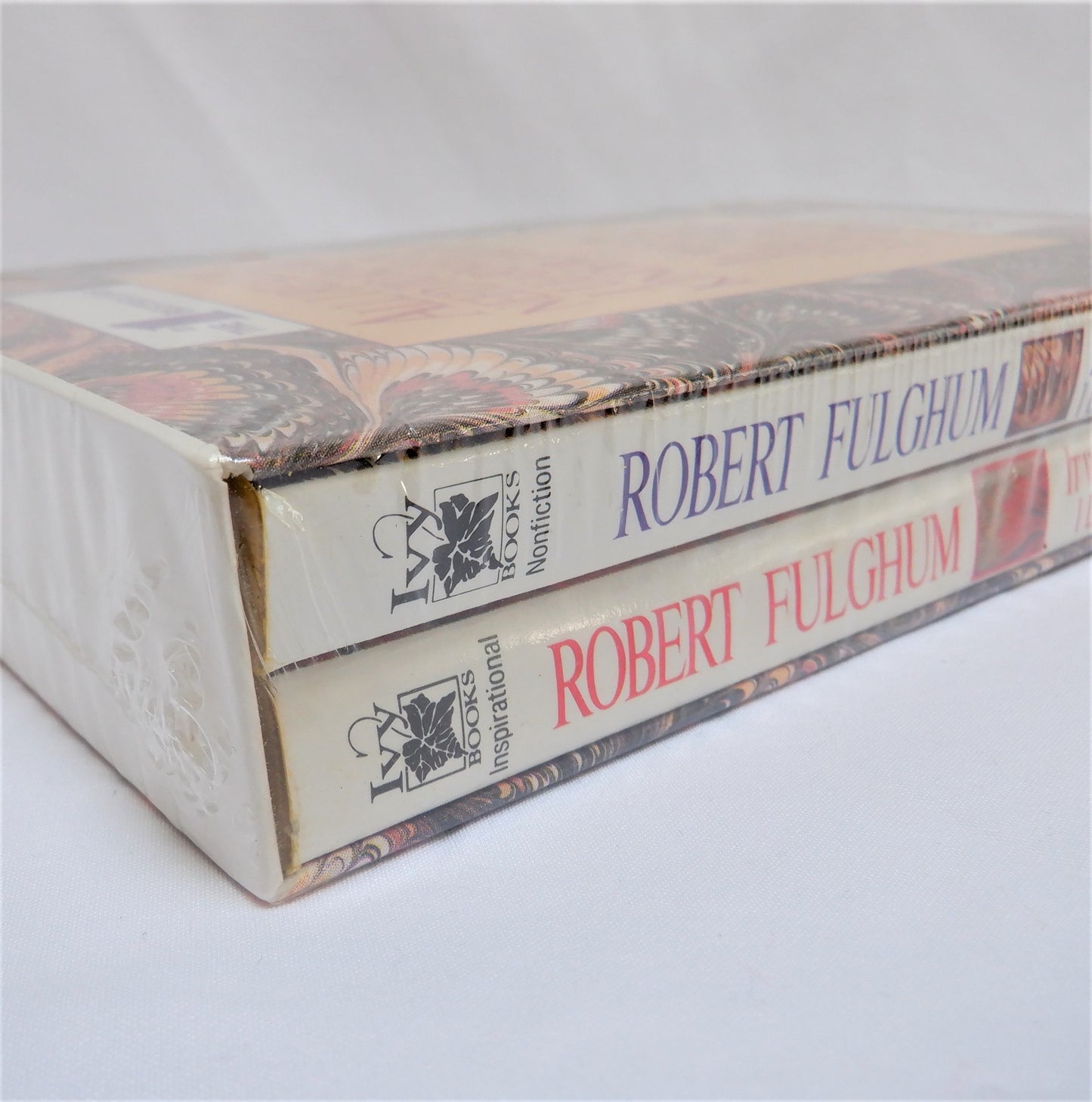 ROBERT FULGHUM, Brand New-Old-Stock Factory-Wrapped 2-Pack of Books in Slip Case! 1989
