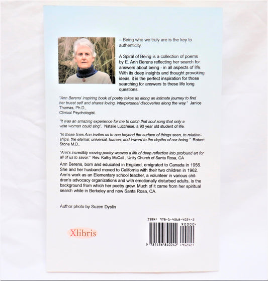 A SPIRAL OF BEING, Poetry by E. Ann Berens (1st Ed. SIGNED)