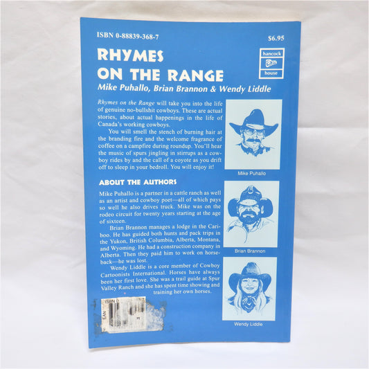 RHYMES ON THE RANGE, Poetry by Mike Puhallo and Brian Brannon, Illustrations by Wendy Liddle (1st Ed. SIGNED)