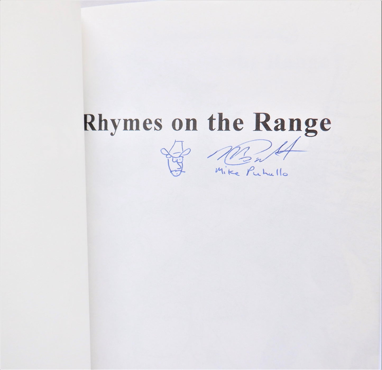 RHYMES ON THE RANGE, Poetry by Mike Puhallo and Brian Brannon, Illustrations by Wendy Liddle (1st Ed. SIGNED)