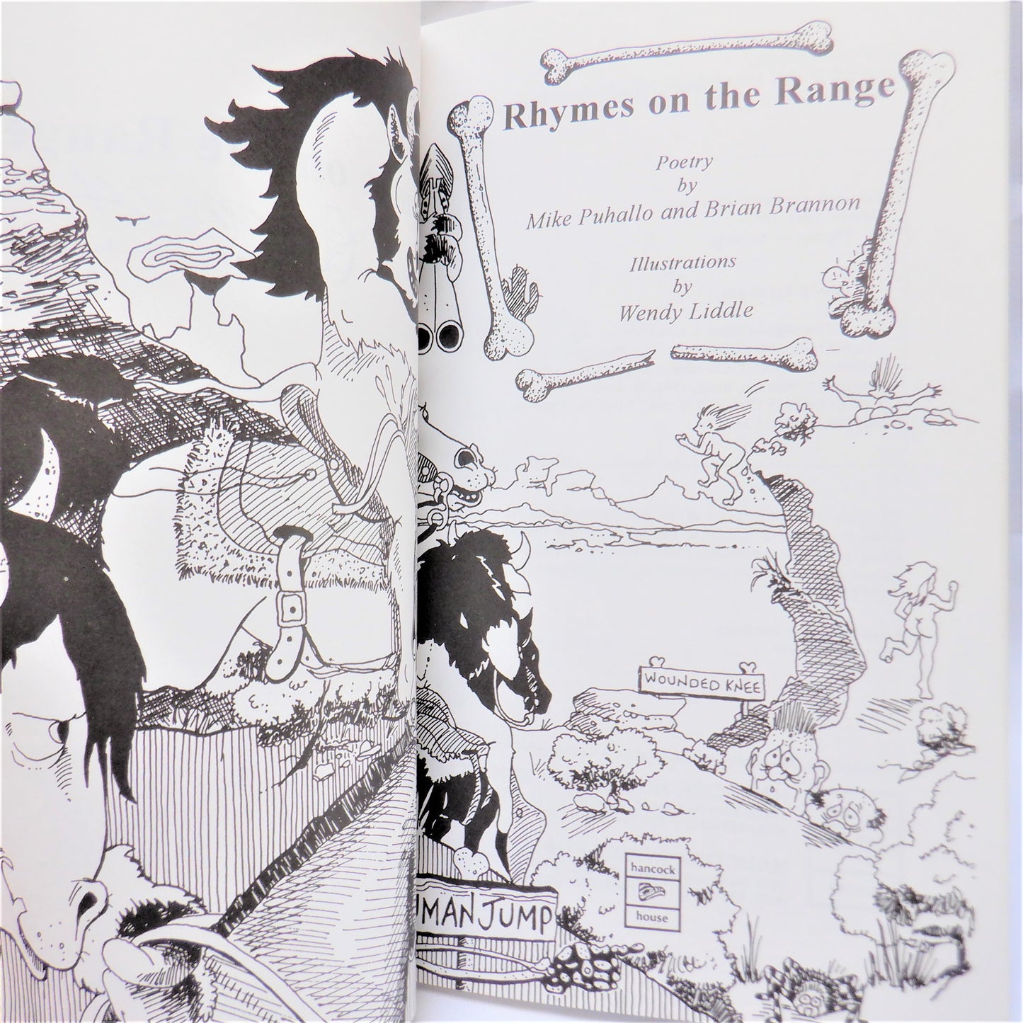 RHYMES ON THE RANGE, Poetry by Mike Puhallo and Brian Brannon, Illustrations by Wendy Liddle (1st Ed. SIGNED)