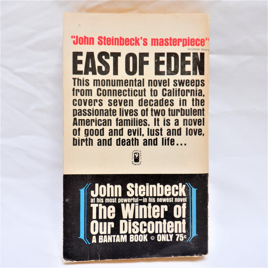 EAST OF EDEN, The Novel by John Steinbeck, 1962