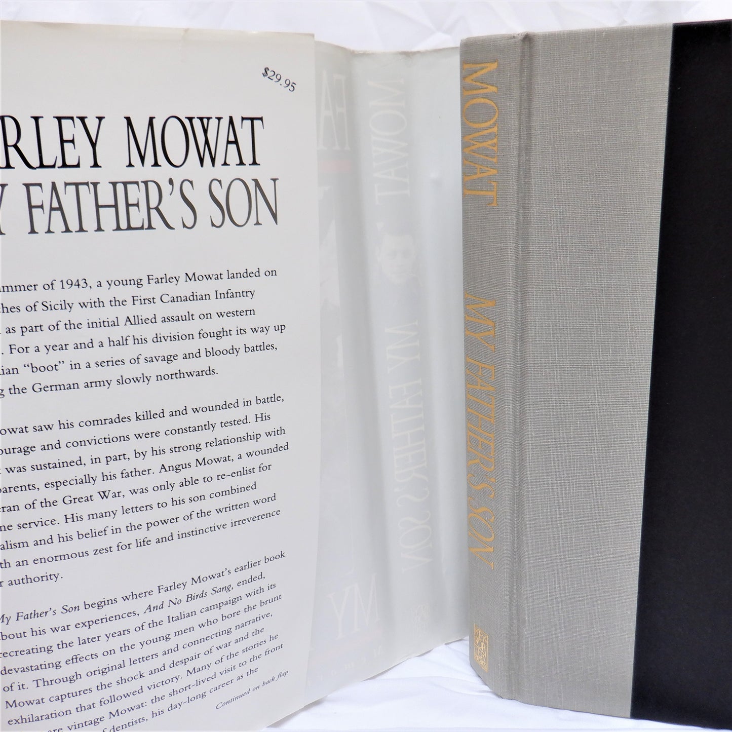 MY FATHER'S SON, Memories of War and Peace, by Farley Mowat (1992 1st Ed.)