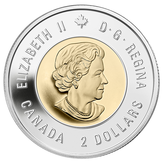 2014 Canadian $2 Toonie Coins, Royal Canadian Mint 5-Pack: WAIT FOR ME, DADDY!