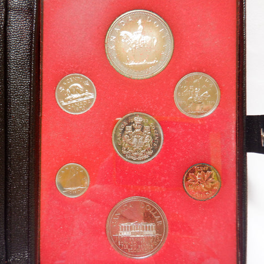 1973 Double Dollar 7-Coin CDN Prestige Set: PEI and RCMP 100th Anniversary
