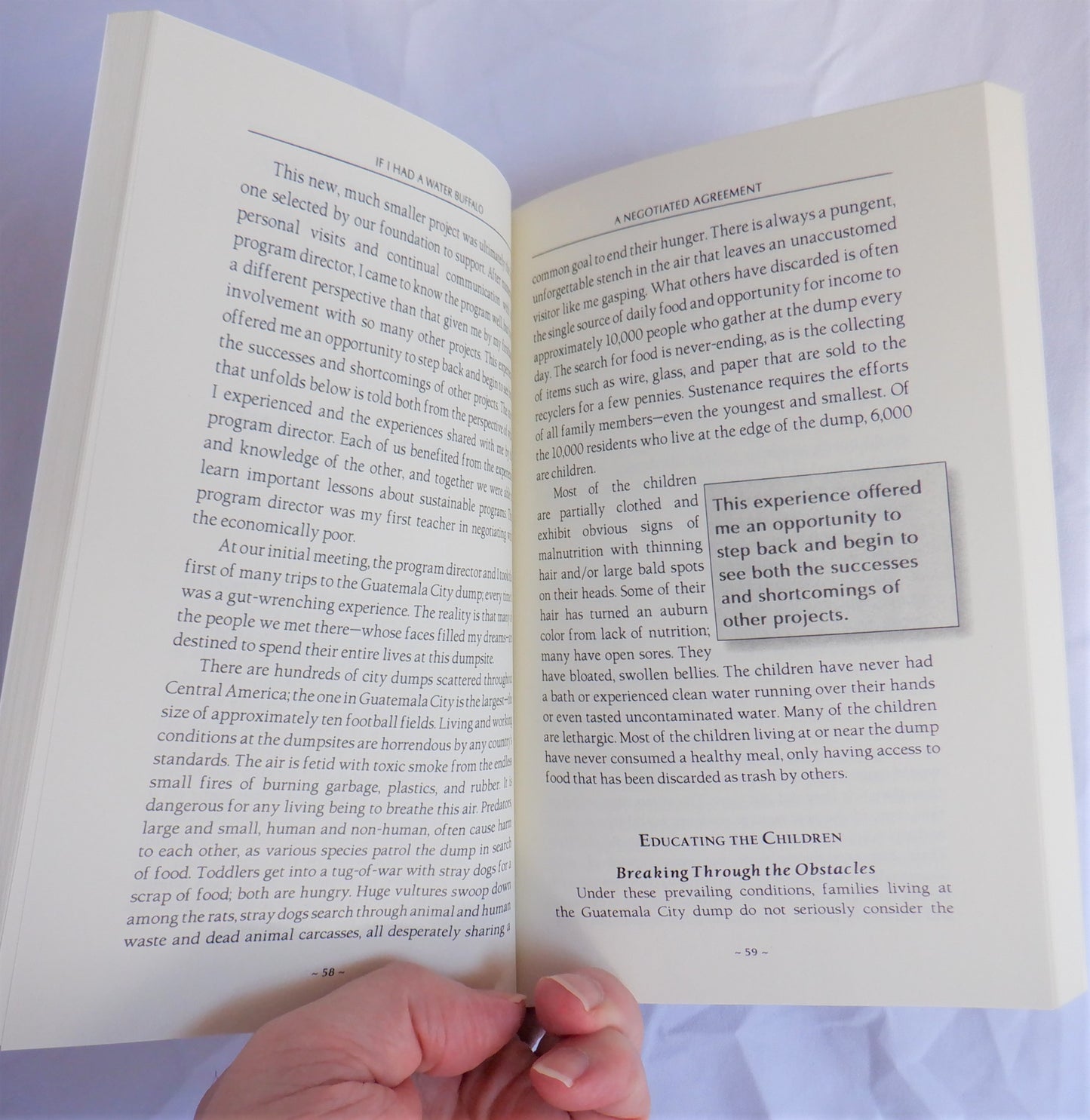 IF I HAD A WATER BUFFALO, Empowering Others Through Sustainable Lending, by Marilyn A. Fitzgerald, PhD. (1st Ed. SIGNED)