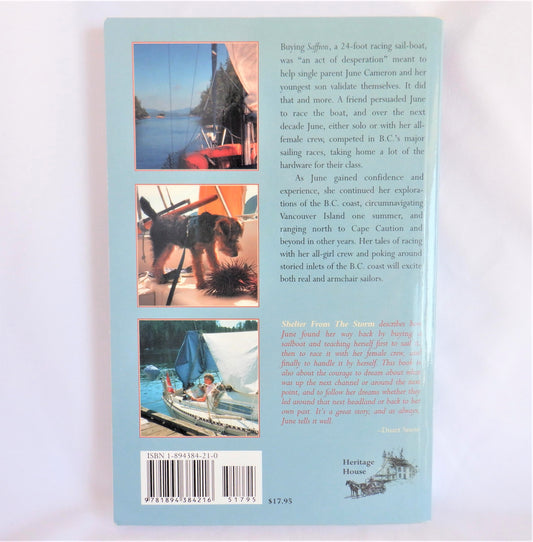 SHELTER FROM THE STORM, A Sailor's Life of Havens, High Seas, and Discovery by June Cameron (1st Ed. SIGNED)
