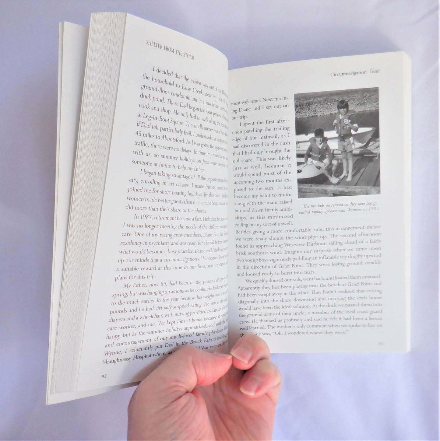 SHELTER FROM THE STORM, A Sailor's Life of Havens, High Seas, and Discovery by June Cameron (1st Ed. SIGNED)