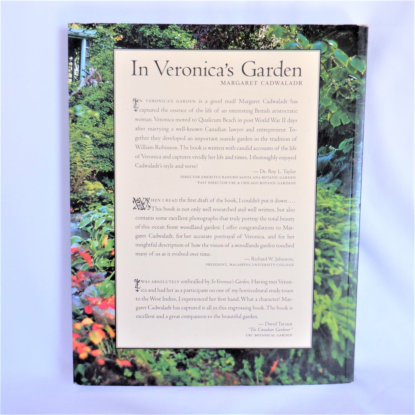 IN VERONICA'S GARDEN, by Margaret Cadwaladr (1st Ed. SIGNED)