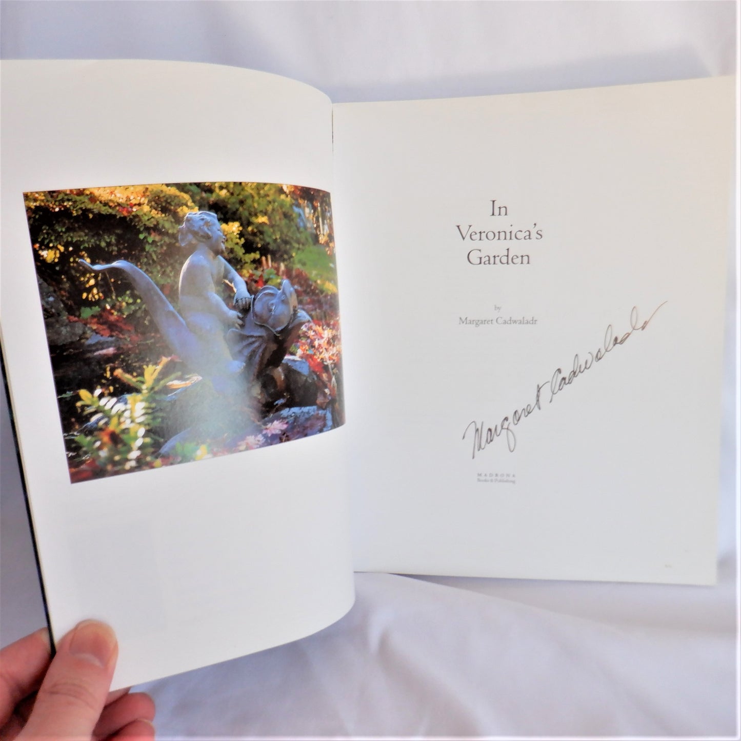 IN VERONICA'S GARDEN, by Margaret Cadwaladr (1st Ed. SIGNED)