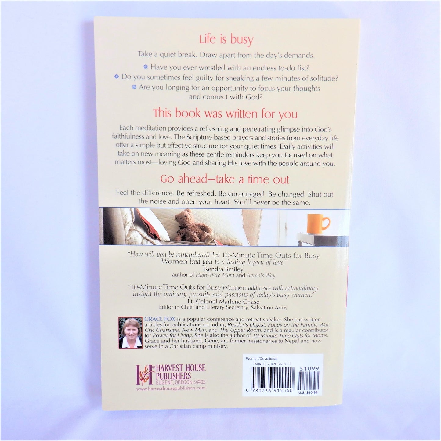 10-MINUTE TIME OUTS FOR BUSY WOMEN, by Grace Fox (1st Ed. SIGNED)