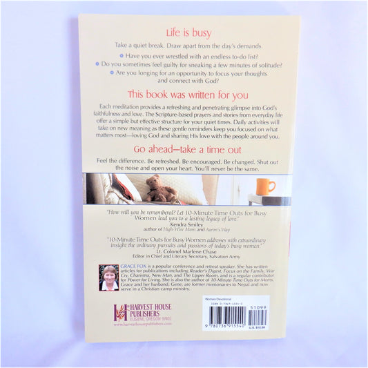 10-MINUTE TIME OUTS FOR BUSY WOMEN, by Grace Fox (1st Ed. SIGNED)