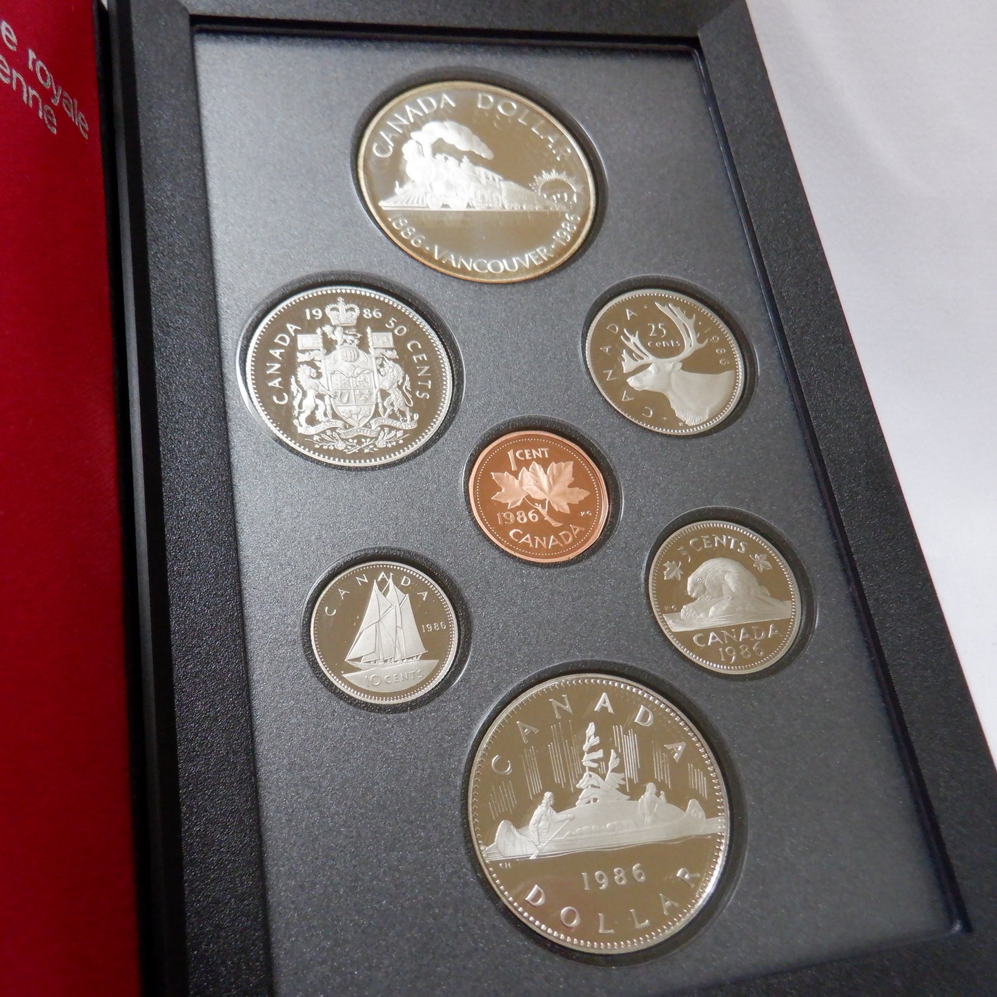 1986 Double Dollar 7-Coin CDN Proof Set: CITY OF VANCOUVER 100th Anniversary