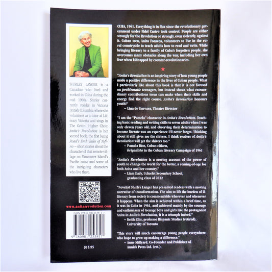 ANITA'S REVOLUTION, A Young Readers Adventure Novel, by Shirley Langer (1st Ed. SIGNED)